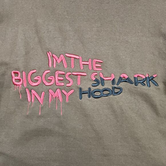 Hoodshark‎ Hoodie Men's Brown Size XL Patches Embroidered Streetwear Rap Hip Hop - Picture 15 of 16